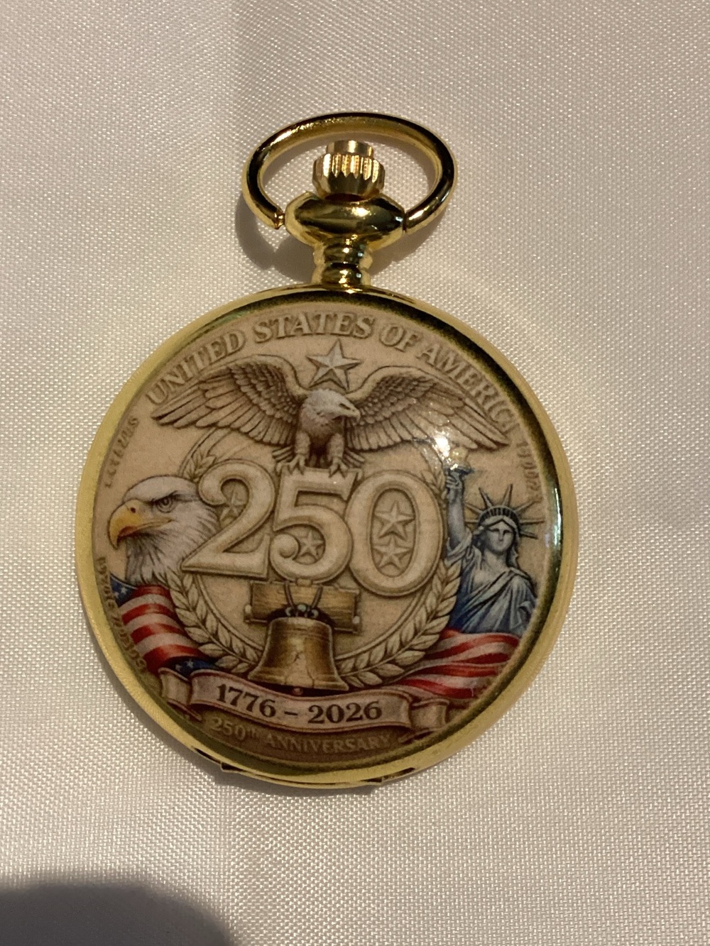Gold 250th Anniversary Pocket Watch - Unbranded